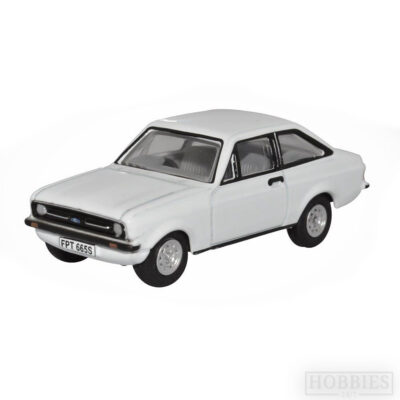 Oxford Diecast Diamond White Ford Escort Mk2 1/76 Scale