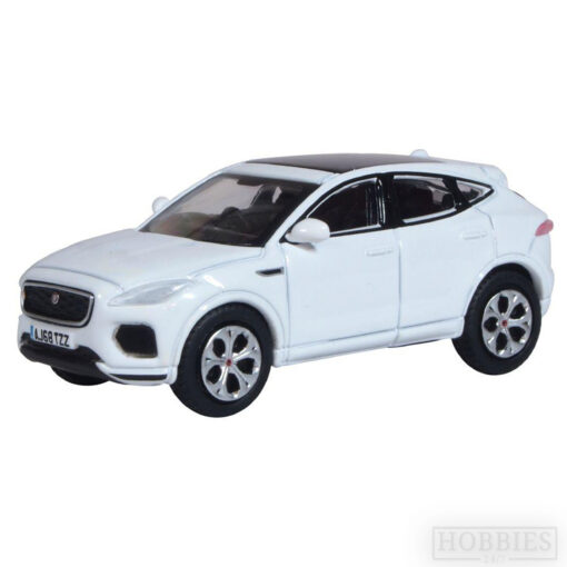 Oxford Diecast Fuji White Jaguar E Pace 1/76 Scale