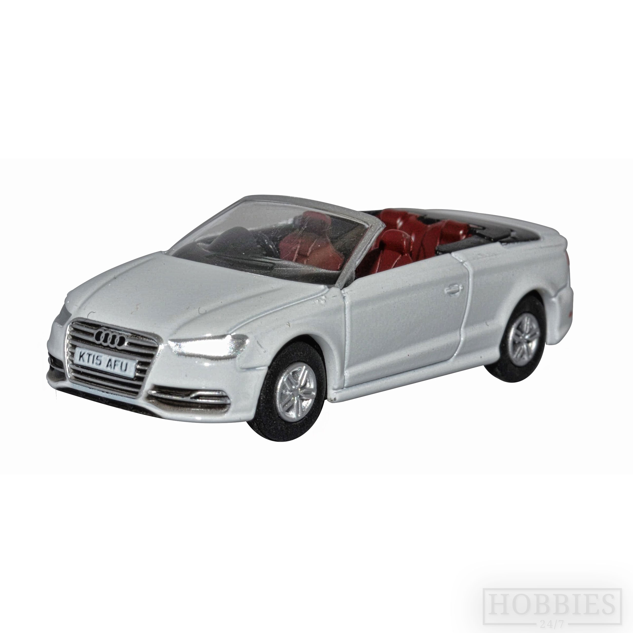 Oxford Diecast Audi S3 Cabriolet Glacier White 1 76 Scale