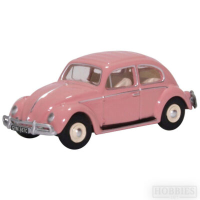 Oxford Diecast VW Beetle Pink Uk Reg 1/76 Scale