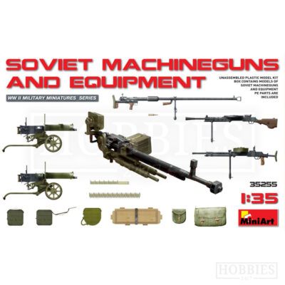 Miniart Soviet Machine Guns and Equipment 1/35 Scale