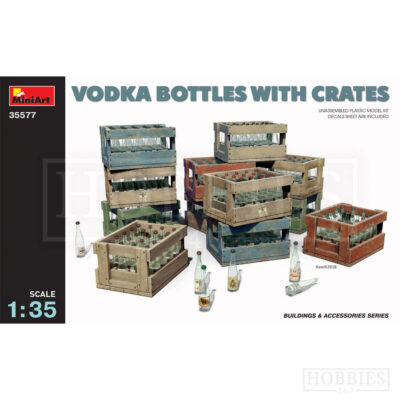 Miniart Vodka Bottles With Crates 1/35 Scale