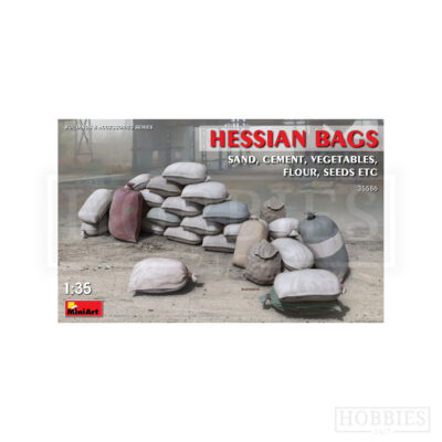 Miniart Hessian Bags Sand, Cement, Vegetables 1/35 Scale