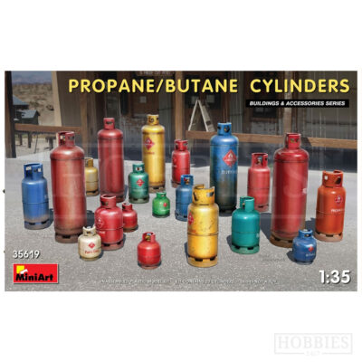 Miniart Propane / Butane Gas Cylinders 1/35 Scale
