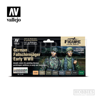 Vallejo Model Color Paint Set German Paratrooper Early WWII