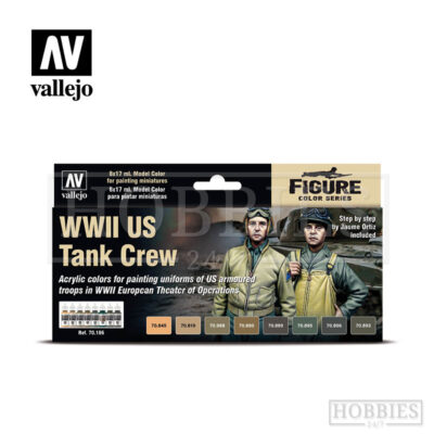 Vallejo Model Color Paint Set WWII US Tank Crew