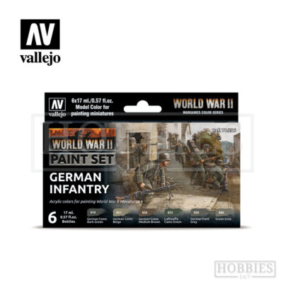 Vallejo Model Color Paint Set WWII German Infantry