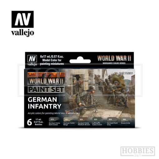 Vallejo Model Color Paint Set WWII German Infantry