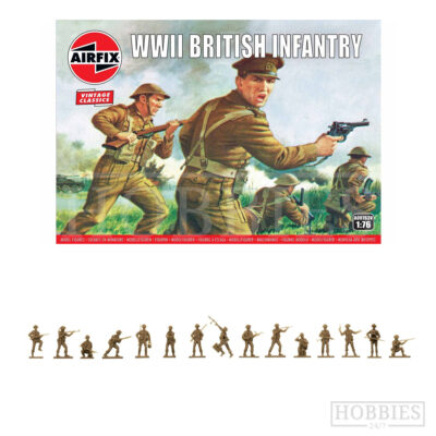Airfix WWII British Infantry Figures 1/76 Scale