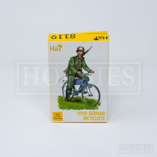 Hat WWII German Bicyclists Army Figures 1/72 Scale