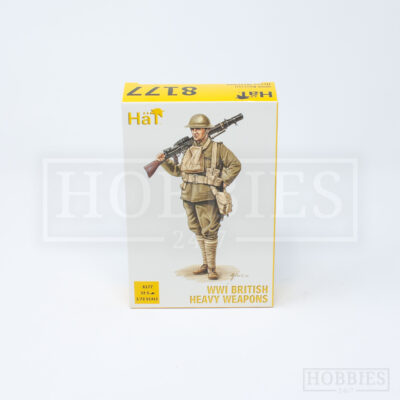 Hat WWI Brit Heavy Weapons Army Figures 1/72 Scale
