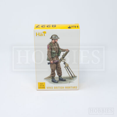 Hat WWII British Mortars Army Figures 1/72 Scale