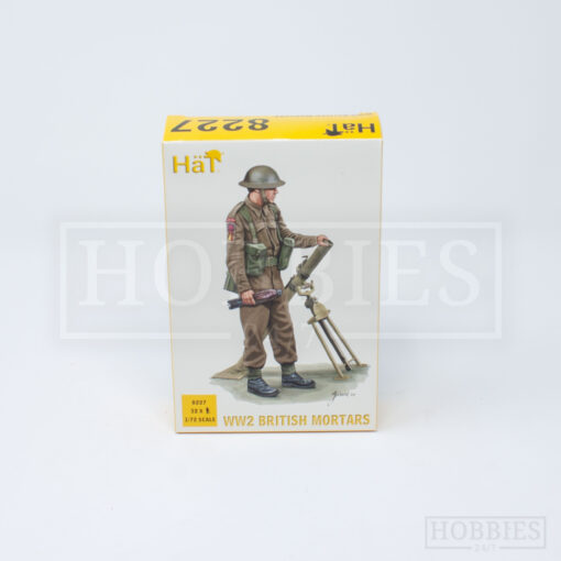 Hat WWII British Mortars Army Figures 1/72 Scale