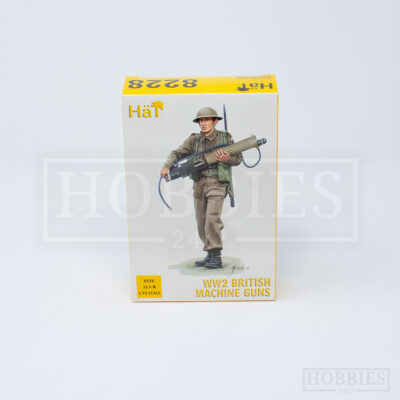 Hat WWII British Machine Guns Army Figures 1/72 Scale