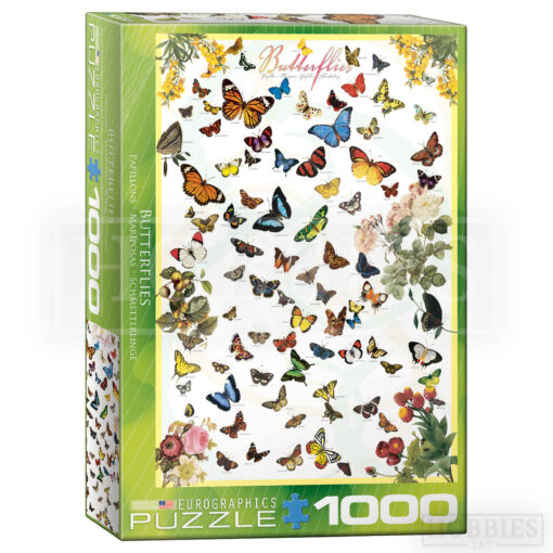 Eurographics Butterflies 1000 Piece Jigsaw Puzzle