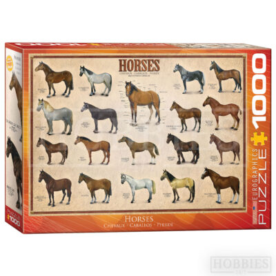 Eurographics Horses 1000 Piece Jigsaw Puzzle