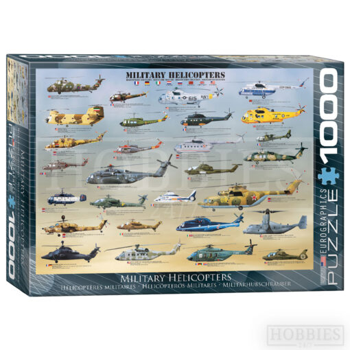 Eurographics Military Helicopters 1000 Piece Jigsaw Puzzle