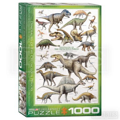 Eurographics Dinosaurs Of The Cretaceous Period 1000 Piece Jigsaw Puzzle