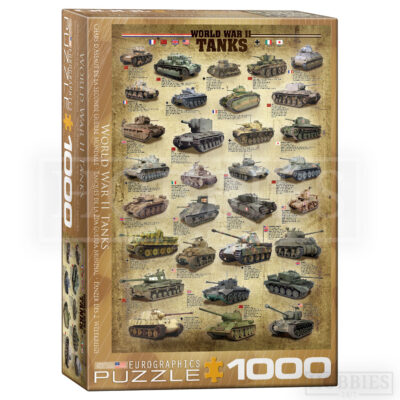 Eurographics World War Ii Tanks 1000 Piece Jigsaw Puzzle