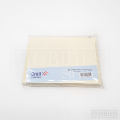 C6 Inch Ivory 50 Card Envelope Pack