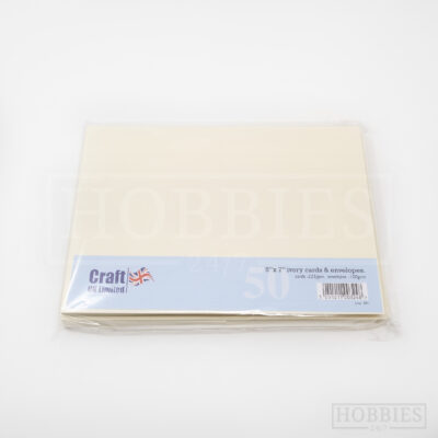 5x7 Inch Ivory 50 Card Envelope Pack