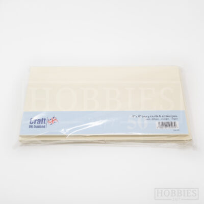 6x6 Inch Ivory 50 Card Envelope Pack