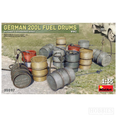 Miniart German 200l Fuel Drums Set WWII 1/35 Scale