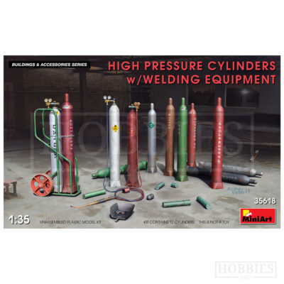 Miniart High Pressure Cylinders With Welding Equip 1/35 Scale
