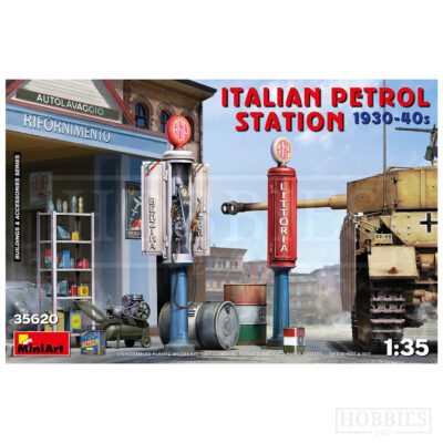Miniart Italian Petrol Station 1930-1940s 1/35 Scale