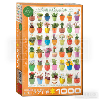 Eurographics Cactus & Succulents 1000 Piece Jigsaw Puzzle