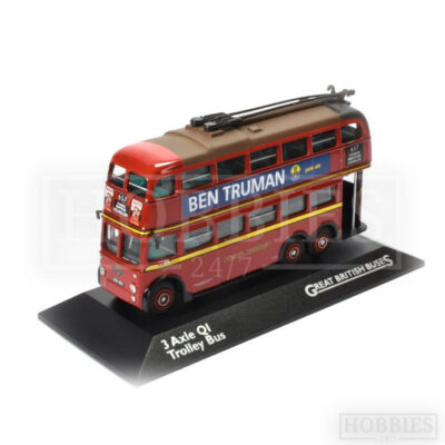 Atlas Editions 3 Axle Qi Trolley Bus 1/76 Scale British Buses