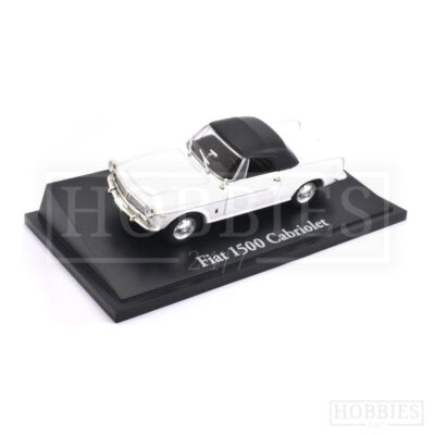 Atlas Editions Fiat 1500 Cabriolet White 1/43 Scale
