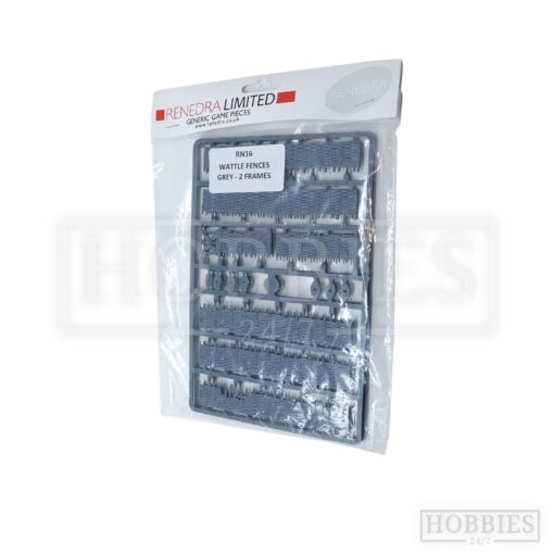 Renedra Wattle Fencing - Double Pack Grey 28mm 1/56th Scale