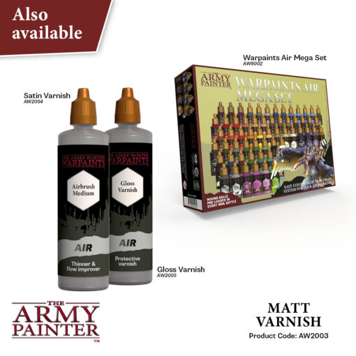 AW2003 The Army Painter - Air Matt Varnish 100ml Picture 6