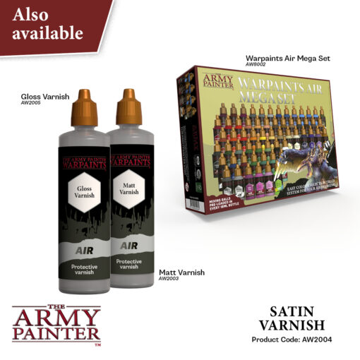 AW2004 The Army Painter - Air Satin Varnish 100ml Picture 6