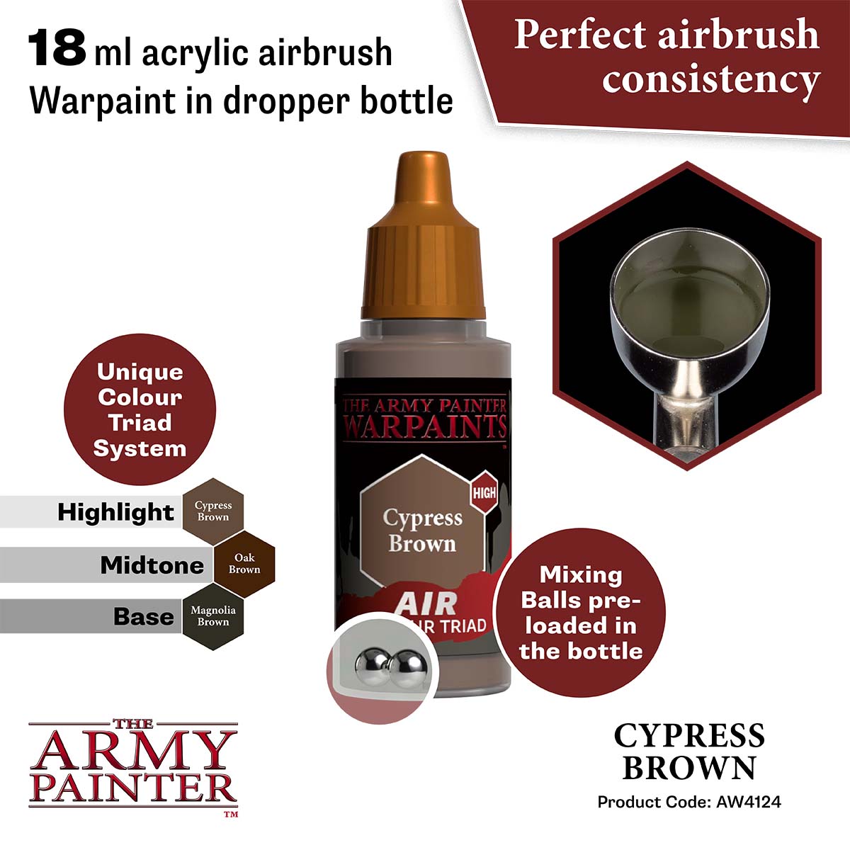 AW4124 The Army Painter Air Cypress Brown Hobbies247 Online