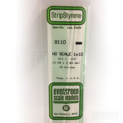 Evergreen Styrene HO Scale EG8110 1x10