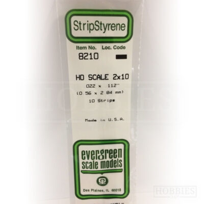 Evergreen Styrene HO Scale EG8210 2x10