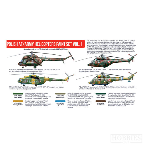 Hataka Polish Army Helicopter Paint Set Picture 3