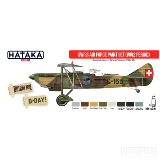 Hataka Swiss Air Force WW2 Paint Set Picture 2