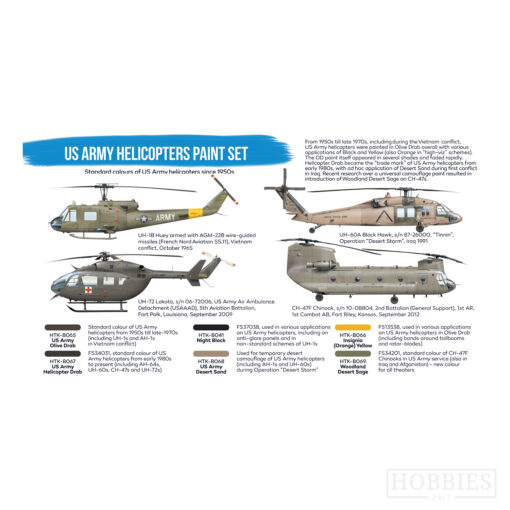 Hataka Us Army Helicopter Paint Set Picture 3