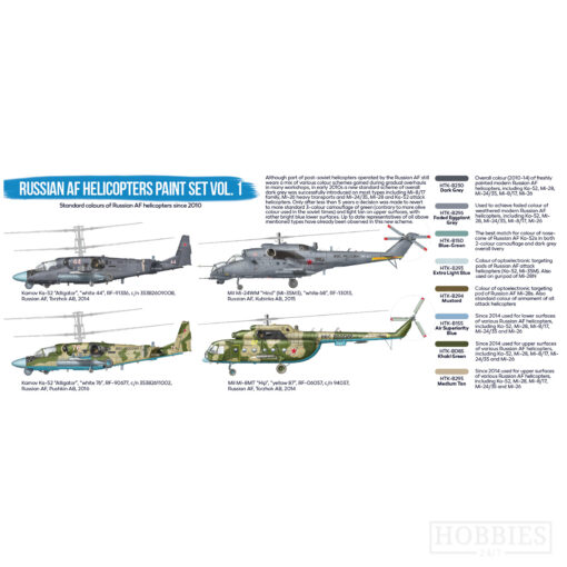 Hataka Russian Air Force Helicopters Paint Set Picture 3