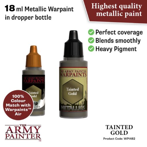 WP1482 The Army Painter Metallics - Tainted Gold