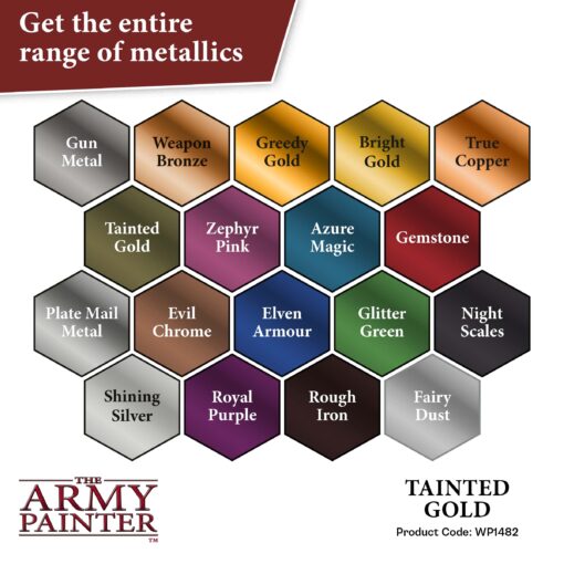 WP1482 The Army Painter Metallics - Tainted Gold