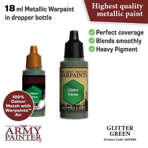 WP1484 The Army Painter Metallics - Glitter Green