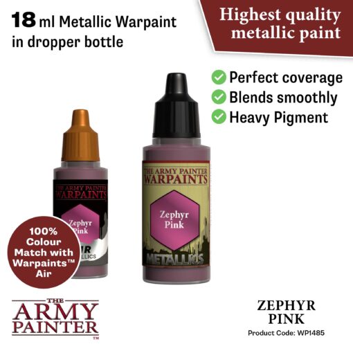 WP1485 The Army Painter Metallics - Zephyr Pink
