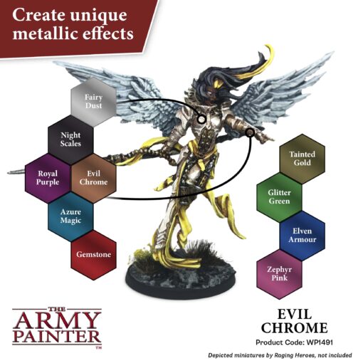 WP1491 The Army Painter Metallics - Evil Chrome