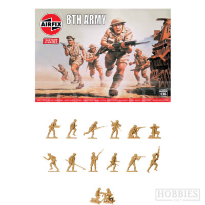 Airfix 48 WWII British 8th Army 1:72 Scale Plastic Model Figures A00709 