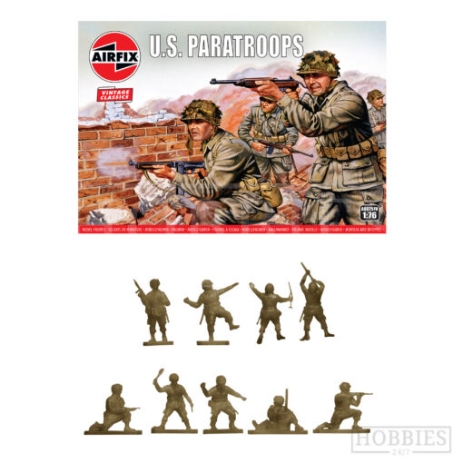 Airfix WWII Us Paratroopers 1/76 Scale