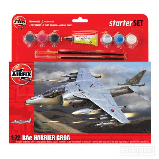 Airfix Harrier Gr9A Gift Set Starter Set 1/72 Scale